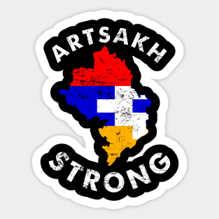 Artsakh Strong - Artsakh is Armenia - Armenian Flag Gift Sticker